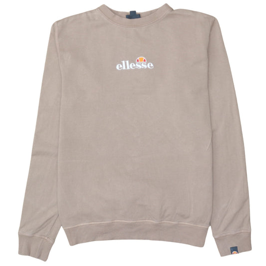 Womens UK Size 8 Ellesse Beige Pullover Sweatshirt