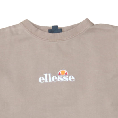Womens UK Size 8 Ellesse Beige Pullover Sweatshirt