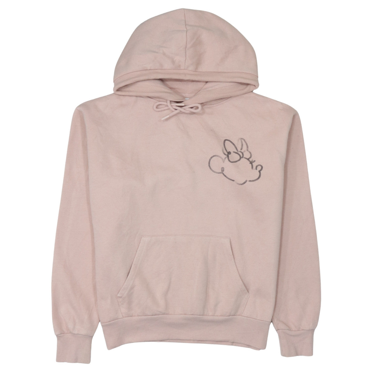 Womens UK Size 10/12 Disney Pink Pullover Hoodie