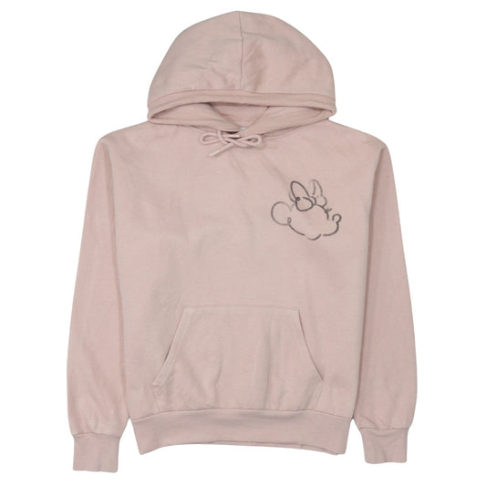 Womens UK Size 10/12 Disney Pink Pullover Hoodie