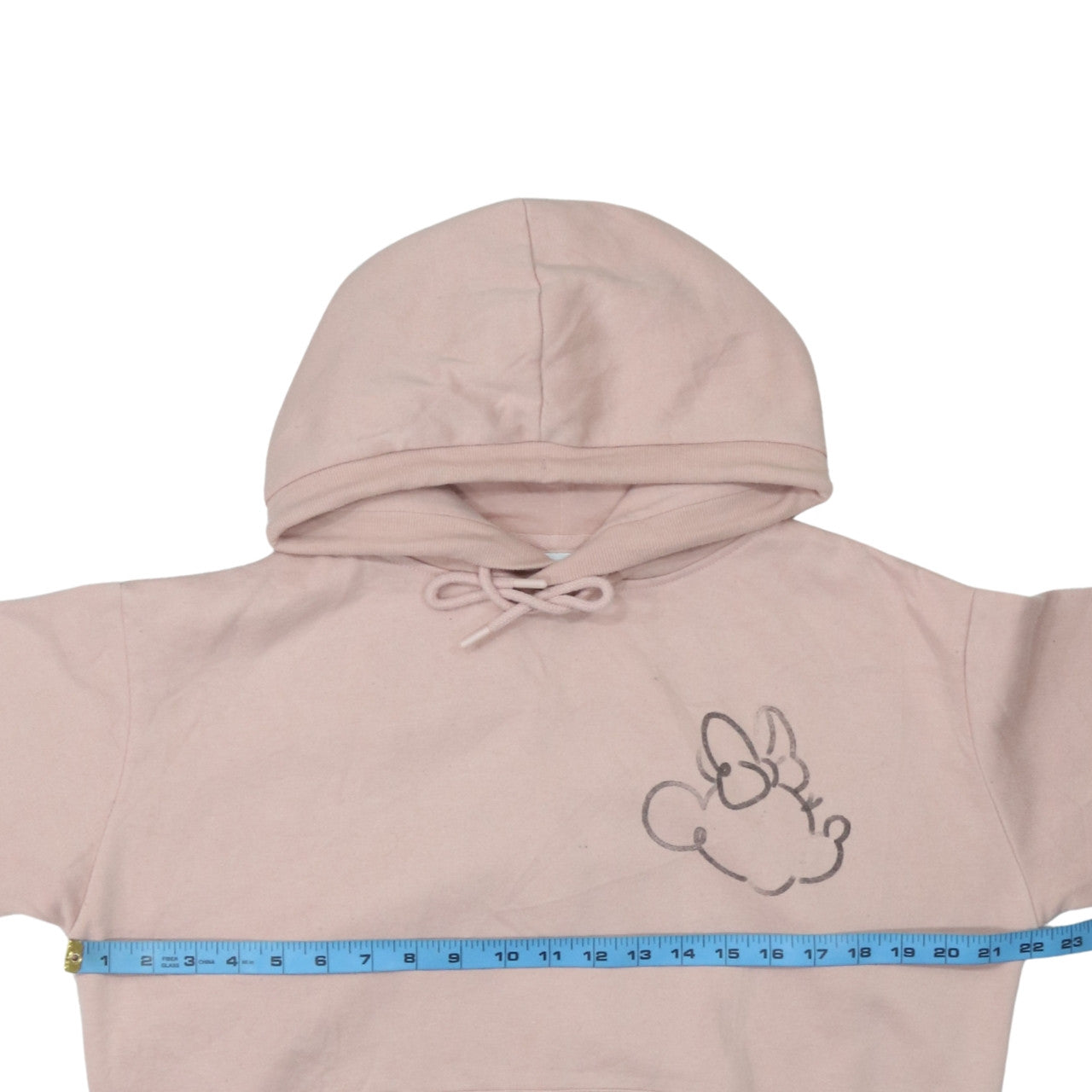 Womens UK Size 10/12 Disney Pink Pullover Hoodie