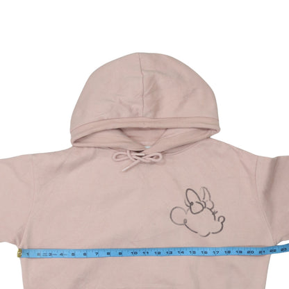 Womens UK Size 10/12 Disney Pink Pullover Hoodie