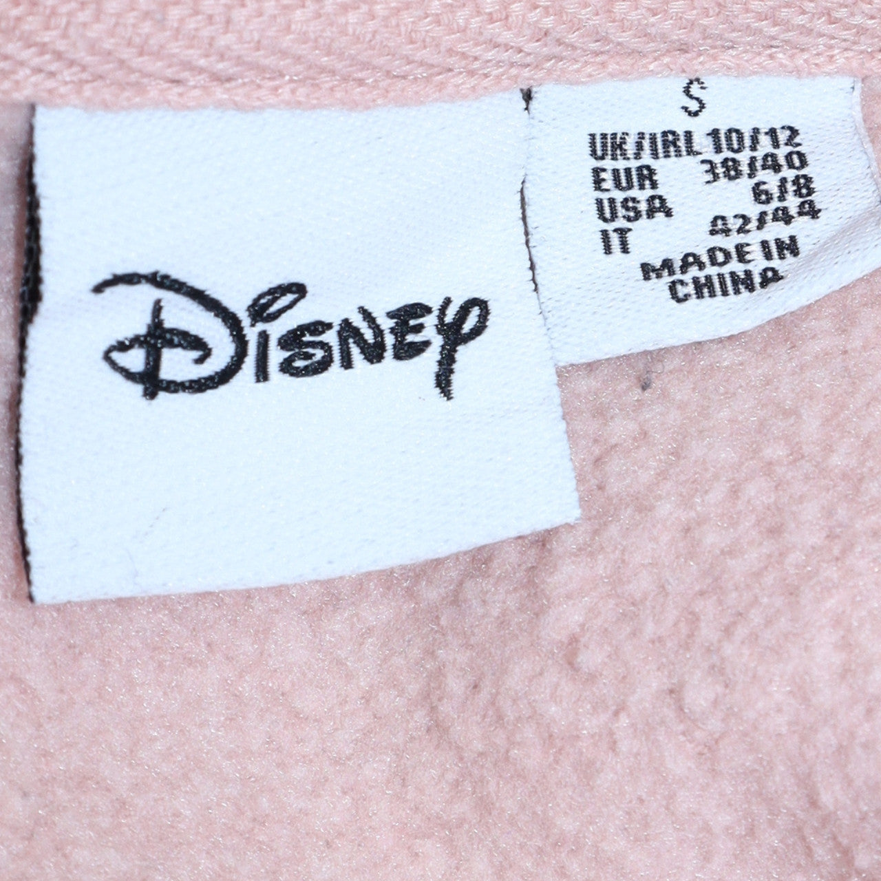 Womens UK Size 10/12 Disney Pink Pullover Hoodie
