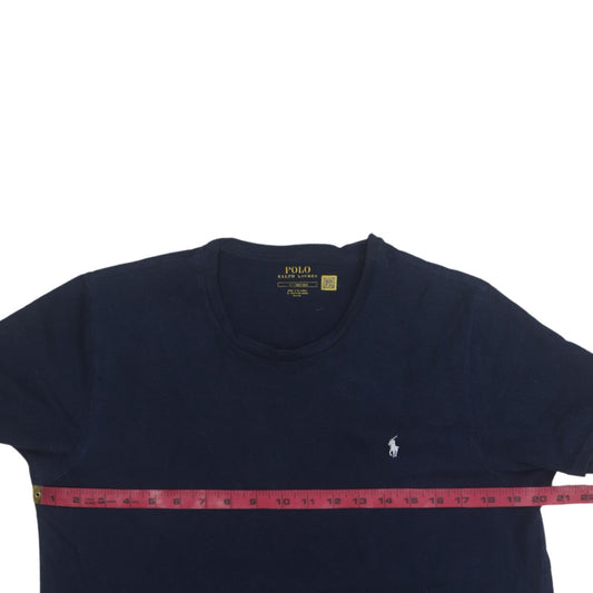 Ralph Lauren Men's Blue Classic Crew Neck Cotton T-Shirt Size L