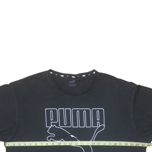 Puma Men's Black XL Graphic Logo Crew Neck T-Shirt