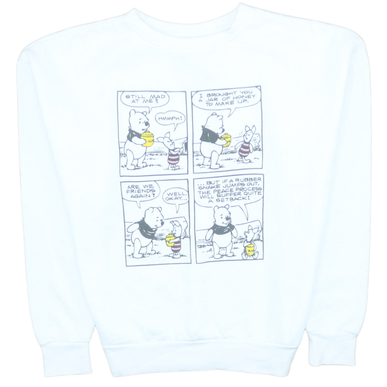 Womens UK Size S Primark White Pullover Sweatshirt