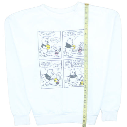 Womens UK Size S Primark White Pullover Sweatshirt