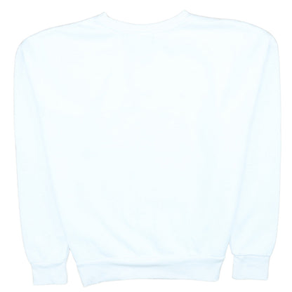 Womens UK Size S Primark White Pullover Sweatshirt