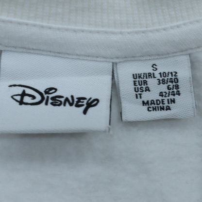 Womens UK Size S Primark White Pullover Sweatshirt