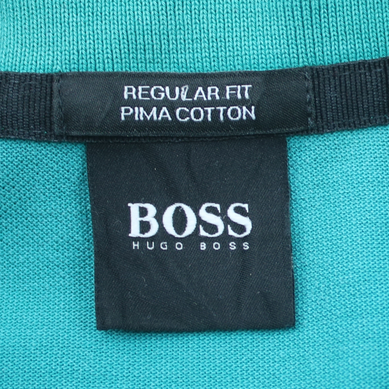 Hugo Boss Men's Green Pima Cotton Polo Shirt XL Regular Fit