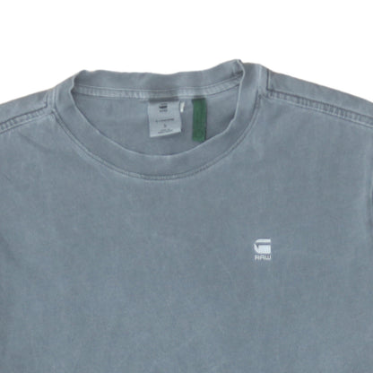 G-Star RAW Men's Grey Crew Neck Cotton T-Shirt Size S