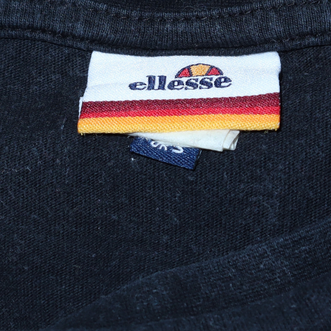 Ellesse Men's Black Short Sleeve Crew Neck Logo T-Shirt Size S