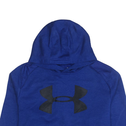 Mens UK Size M Under Armour Blue Pullover Hoodie