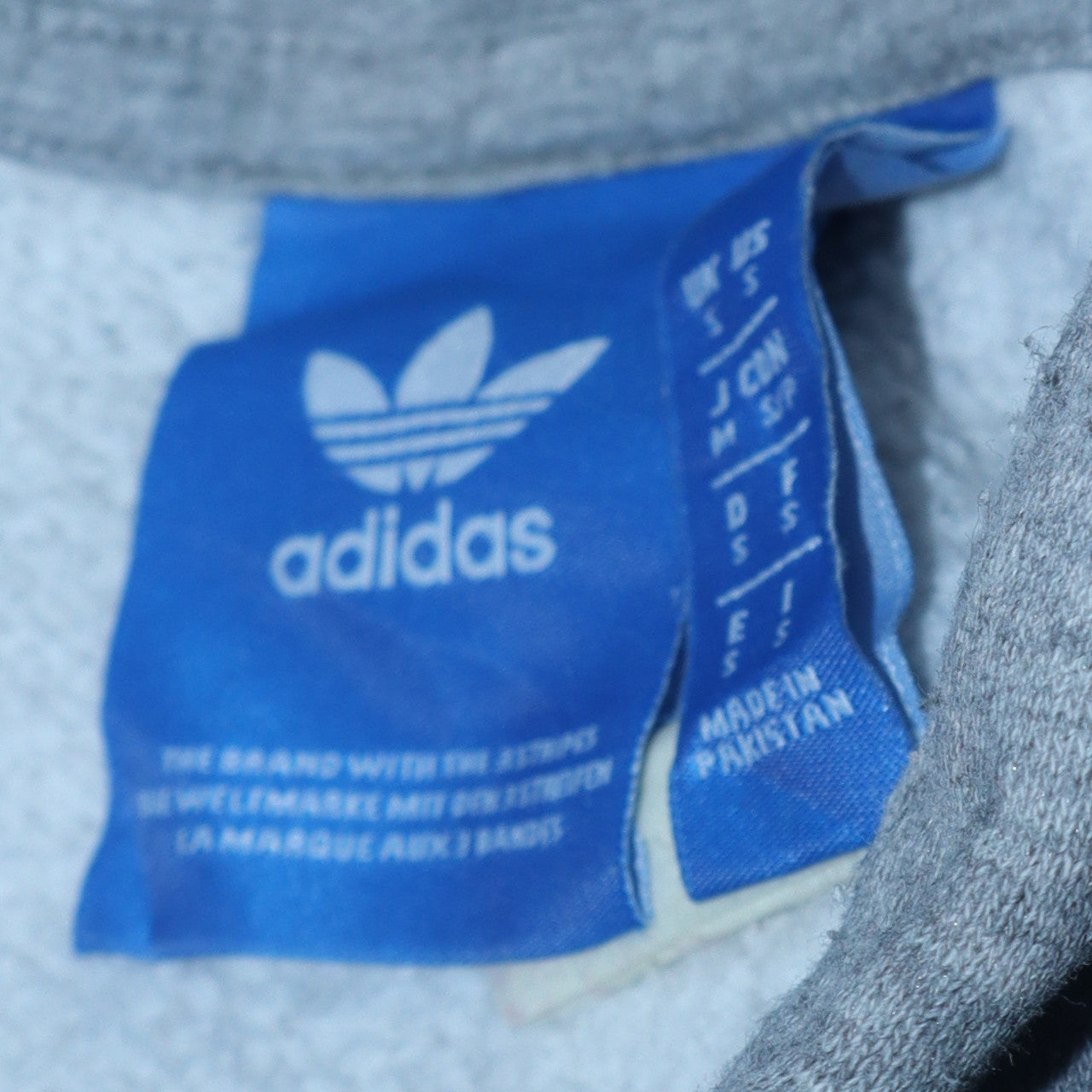 Mens UK Size S adidas Grey Pullover Hoodie