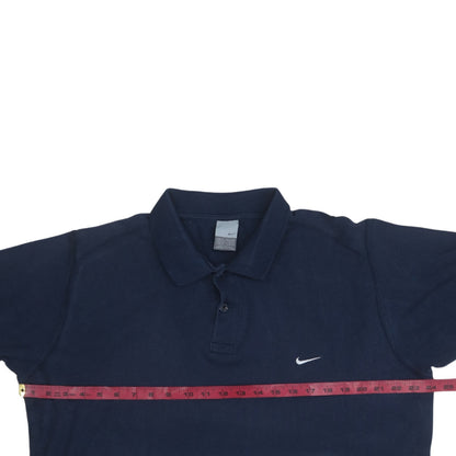 Nike Men's Blue Regular Fit Cotton Short Sleeve Polo Shirt Size M