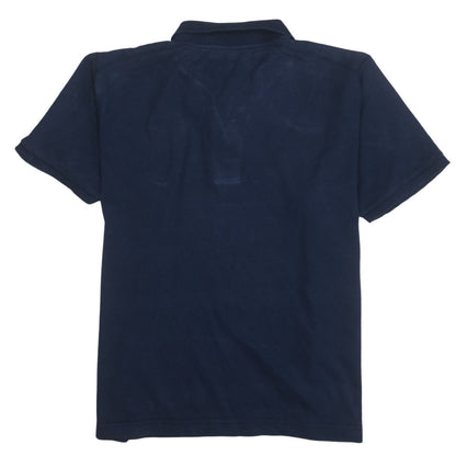 Nike Men's Blue Regular Fit Cotton Short Sleeve Polo Shirt Size M