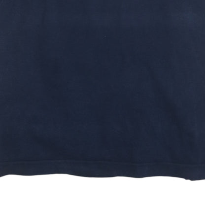 Nike Men's Blue Regular Fit Cotton Short Sleeve Polo Shirt Size M