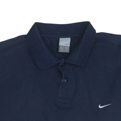 Nike Men's Blue Regular Fit Cotton Short Sleeve Polo Shirt Size M