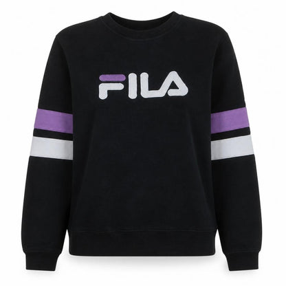 Womens UK Size M Fila Black Pullover Sweatshirt