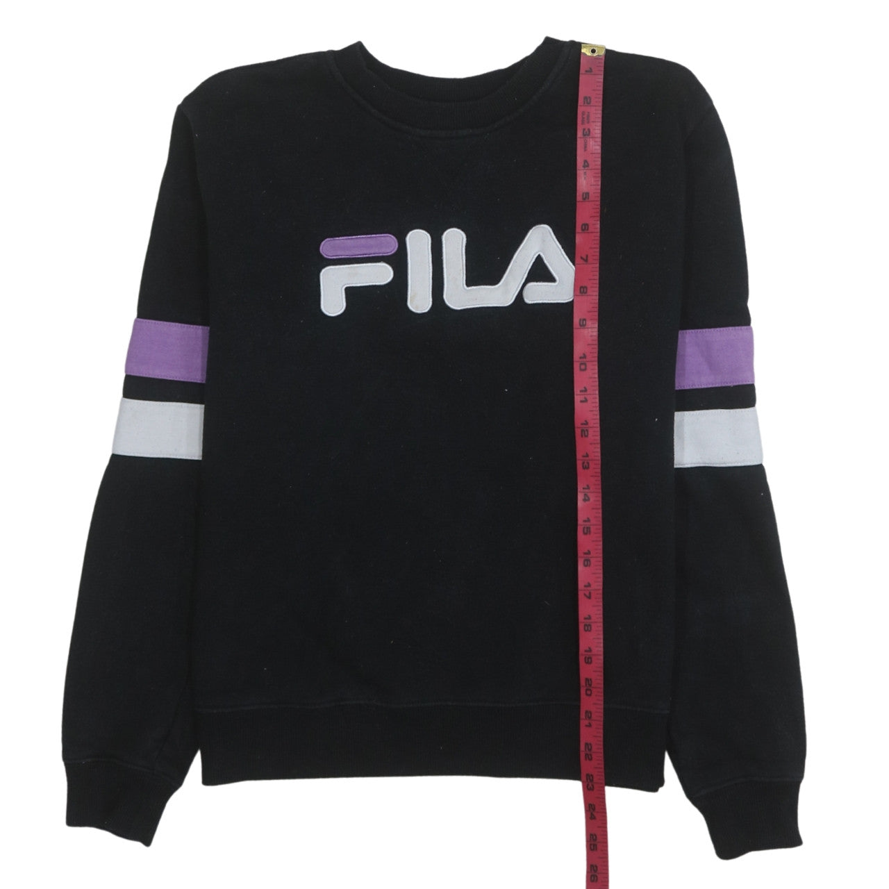 Womens UK Size M Fila Black Pullover Sweatshirt