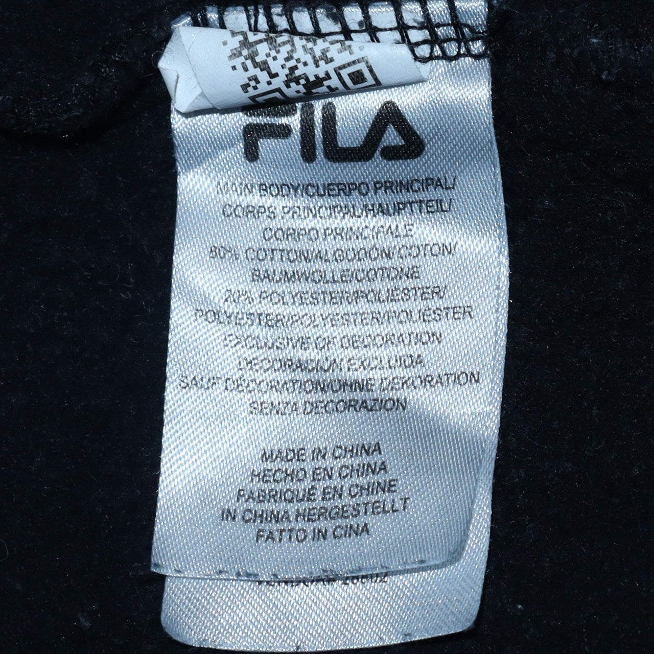 Womens UK Size M Fila Black Pullover Sweatshirt