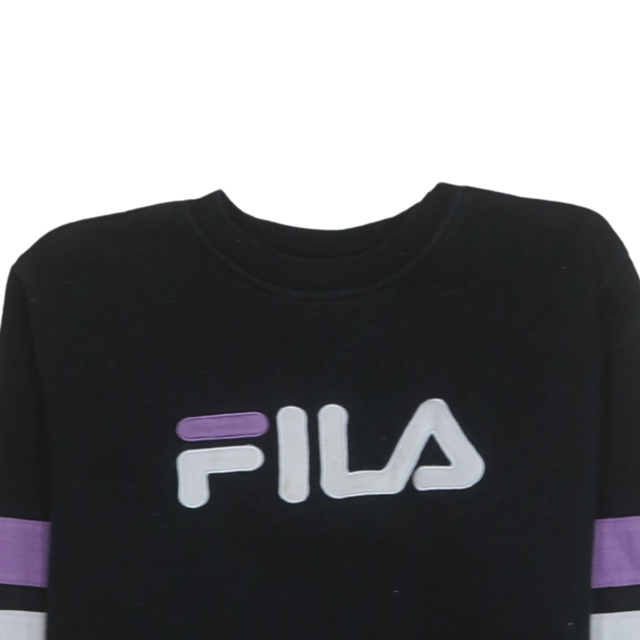 Womens UK Size M Fila Black Pullover Sweatshirt