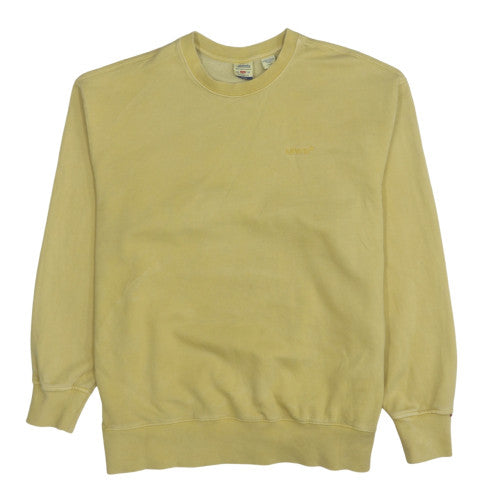 Mens UK Size XL Levi's Yellow Pullover Sweatshirt