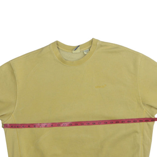 Mens UK Size XL Levi's Yellow Pullover Sweatshirt