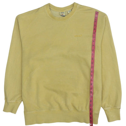 Mens UK Size XL Levi's Yellow Pullover Sweatshirt