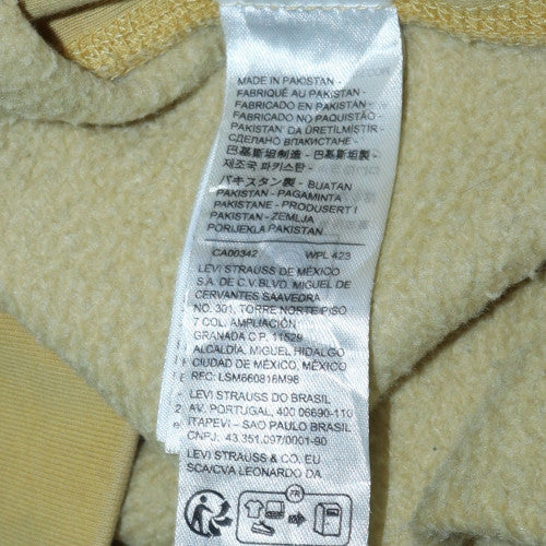 Mens UK Size XL Levi's Yellow Pullover Sweatshirt
