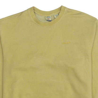 Mens UK Size XL Levi's Yellow Pullover Sweatshirt