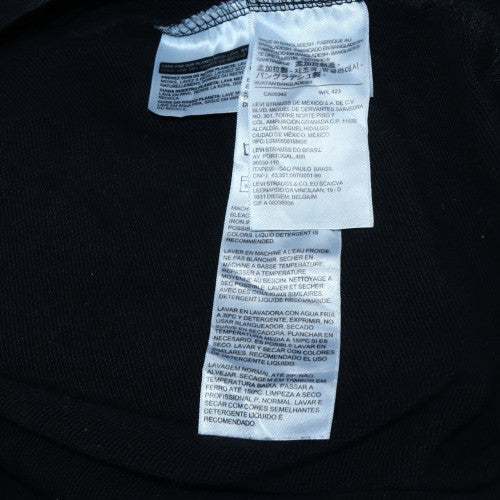 Mens UK Size XS Levi's Black Pullover Hoodie