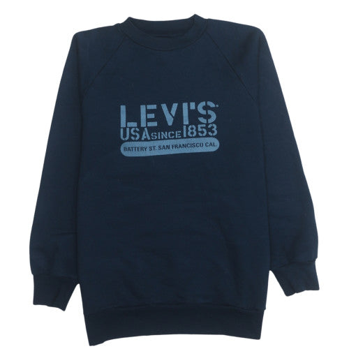 Mens UK Size M Levi's Blue Pullover Sweatshirt