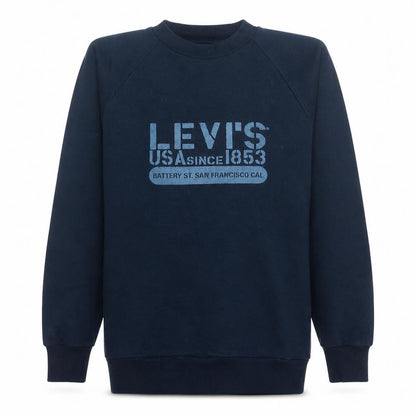 Mens UK Size M Levi's Blue Pullover Sweatshirt