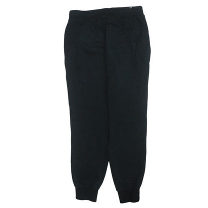 Puma Men's Black Joggers L Fleece Tapered Sweatpants