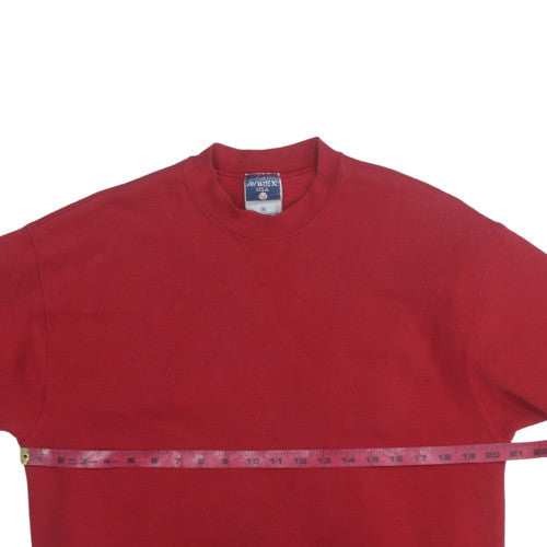 Mens UK Size M AVIREX Red Pullover Sweatshirt