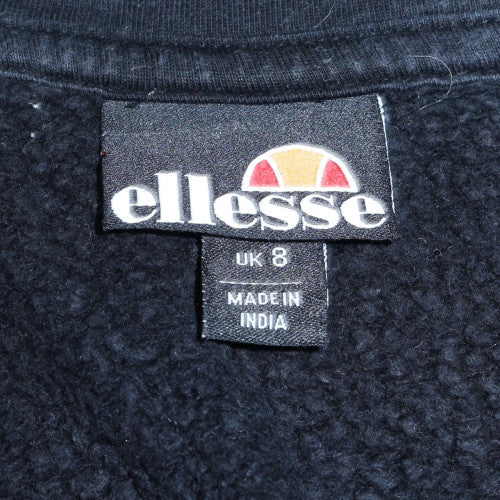 Womens UK Size 8 Ellesse Black Full Zip Hoodie