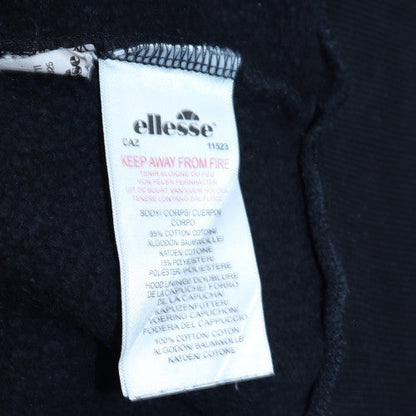Womens UK Size 8 Ellesse Black Full Zip Hoodie