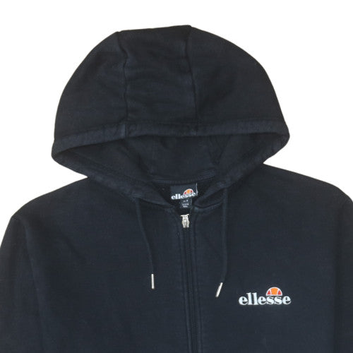 Womens UK Size 8 Ellesse Black Full Zip Hoodie