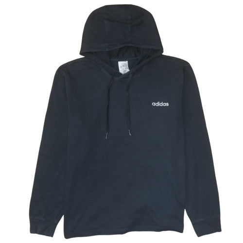 Mens UK Size XL adidas Black Pullover Hoodie