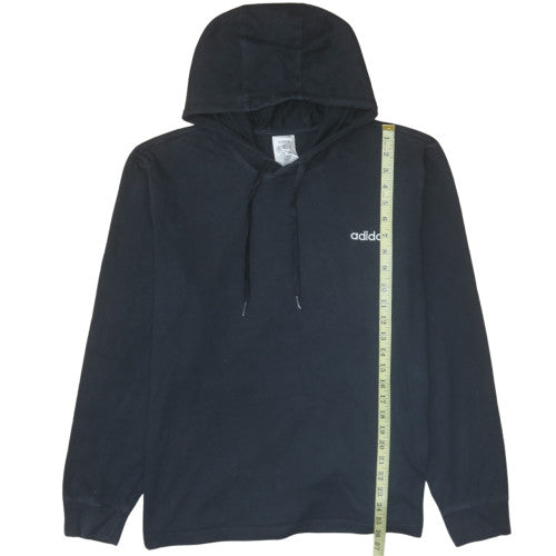 Mens UK Size XL adidas Black Pullover Hoodie