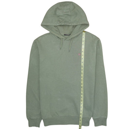Mens UK Size M Napapijri Green Pullover Hoodie