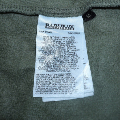Mens UK Size M Napapijri Green Pullover Hoodie