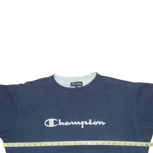 Mens UK Size XL Champion Blue Pullover Sweatshirt