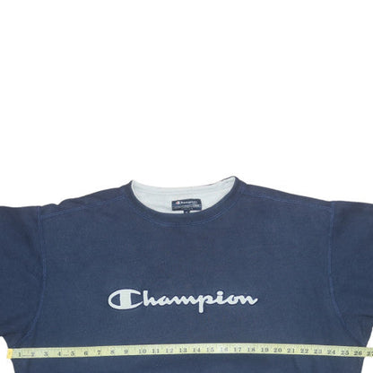 Mens UK Size XL Champion Blue Pullover Sweatshirt