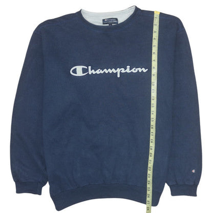 Mens UK Size XL Champion Blue Pullover Sweatshirt