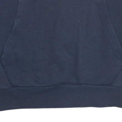 Champion Boys Navy Hoodie Large 11-12 Years Pullover Fleece Cotton Blend