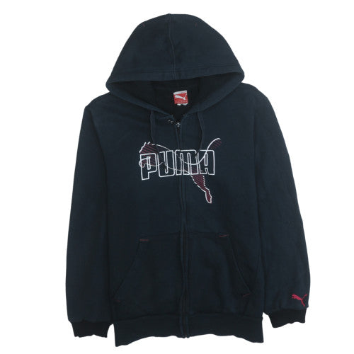 Womens UK Size M Puma Black Full Zip Hoodie