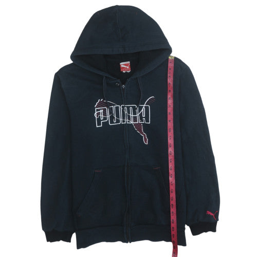 Womens UK Size M Puma Black Full Zip Hoodie