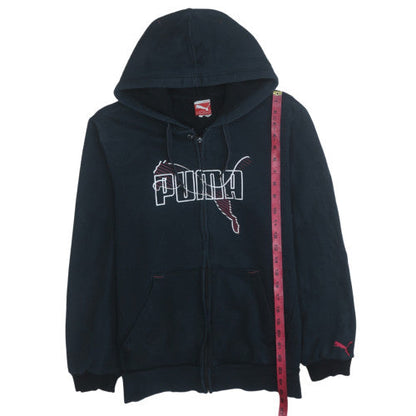 Womens UK Size M Puma Black Full Zip Hoodie